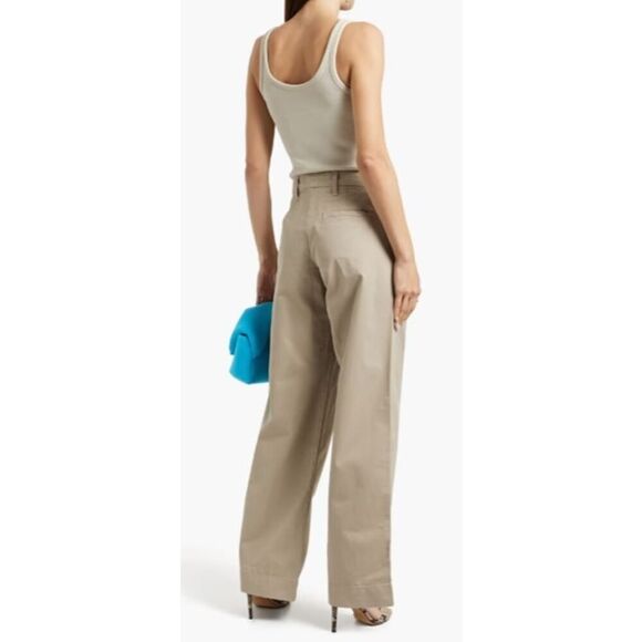 Slvrlake Lola Cotton Twill Wide Leg Pants NWT Sz. 32W - Picture 2 of 10